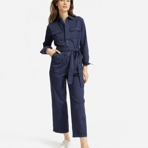 Everlane modern utility jumpsuit - flight suit boilersuit navy blue